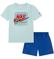 Nike Shorts Set - T-shirt/Shorts - Light Blue/Blue