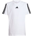 adidas Performance T-Shirt - J 3S 160 - Weiß/Schwarz