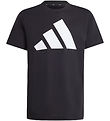adidas Performance T-shirt - J BL Tee 160 - Black/White