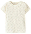 Lil' Atelier T-shirt - Rib - NmfHulla - Coconut Milk