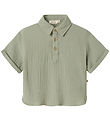 Lil' Atelier Skyrta - Muslin - NmmJanu - Seagrass