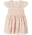 Lil' Atelier Dress - NmfJedi - Peach Blush w. Embroidery Anglais