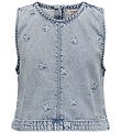 Kids Only Toppi - KogFreja - Vaaleansininen Denim/Perhonen
