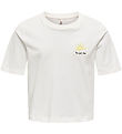 Kids Only T-shirt - KogRex - Cloud Dancer/Sun