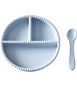 Jack o Juno Dinner Set - Silicone - 2 Parts - Bubble - Pale Blue