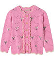 Fliink Cardigan - Knitted - Mela Flower - Begonia Pink