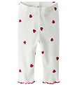 Name It Leggings - Rib - NbfJillie - Bright White M. Jarðarber