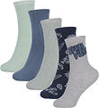 Name It Sukat - 5 kpl - NkmVaks - Light Grey Melange/Ranta