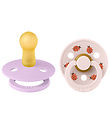 BIBS Colour Pacifiers - Size 2 - 2-Pack - Round - Violet Sky Mix