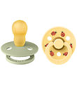 BIBS Colour Pacifiers - Size 3 - 2-Pack - Round - Sage Mix
