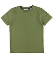 GANT T-shirt - Shield - Tvättad Olive