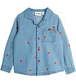 Mini Rodini Shirt - Denim - Blue w. Hearts