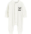 Mini Rodini Jumpsuit - Knitted - Off White w. Panda