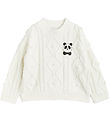 Mini Rodini Blouse - Knitted - Offwhite w. Panda