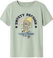 Name It T-Shirt - NkmJalka - Aqua Grau/Lemon Baiser