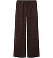 LMTD Trousers - NlfFouise - Chocolate Brown/Stripes