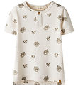Lil' Atelier T-shirt - NmmGayo - Coconut Milk/Frog