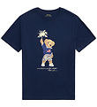Polo Ralph Lauren Stuttermabolur - Dökkblátt M. Bangsi