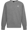 Jordan Sweatshirt - Crew - Carbon Heather w. Logo