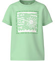 Name It T-shirt - NkmVux - Honeydew/Square Strand