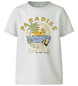 Name It T-shirt - NkmVux - Bright White/Paradise Klubb