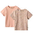Wheat T-Shirt - 2er-Pack - Manna - Lilac Flower Wiese