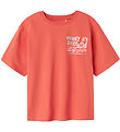 Name It T-paita - NkfJely - Maustettu Coral