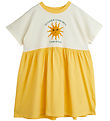 Mini Rodini Kjóll - Gult/Offwhite M. Sun