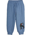 Mini Rodini Sweatpants - Panther - Blue