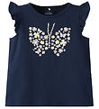 Name It T-shirt - NmfVayana - Marinblå Blazer/Fluga