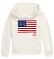 Sweat à Capuche Polo Ralph Lauren - Blanc av. Drapeaux