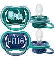 Philips Avent Schnuller - 2er-Pack - Ultra Air - Blau/Grün m. Pr