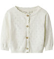 Lil' Atelier Cardigan - Prjónað - NbfGliva - Coconut Mjólk