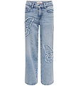 Kids Only Jeans - KogJenna - Weit - Light Blue m. Schmetterling