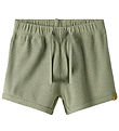 Lil' Atelier Shorts - Rib - NbmGago - Sjögräs