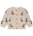 Minymo Cardigan Stricken - Light Beige Melange