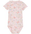 Minymo Bodysuit s/s - Rib - Rose Quartz