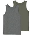 Name It Unterhemd - Noos - NkmTank - 2er-Pack - Tee Leaf/Dark Gr