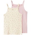 Name It Onderhemden - Noos - NkfStrap - 2-pack - Tortelduif/Lila