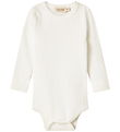 MarMar Samfella l/e - Rib - Plain - Nei - Mjúkt White