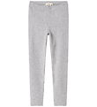 MarMar Leggings - Rib - Modal - Hellgrau-Meliert