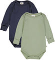 Müsli Body l/ä - Cozy Ich - 2er-Pack - Poesie Green/Nacht Blue