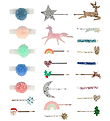 Meri Meri Advent Calendar - Hair Accessory - 24 Gates