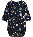 Name It Bodysuit l/s - NbfVandora - Dark Sapphire/Birds