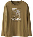 Name It Blússa - Loose - NkmVagno - Dull Gold/Gata
