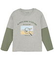 Minymo Bluse - Grey Melange
