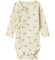 Lil' Atelier Bodysuit l/s - Slim - Nbnlavo - Turtledove/Rabbit