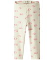 Lil' Atelier Leggings - NbnLayo - Noos - Turteltaube/Pink Cloud