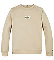 Tommy Hilfiger Sweatshirt - Monotype 1985 Label - Classic+ Beige