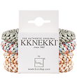 Kknekki Elastic Hair Bands - 4-Pack - Beige/Green/Pink